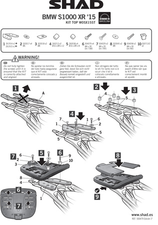 Stelaż kufra tylnego Shad do BMW S1000XR (15-17)