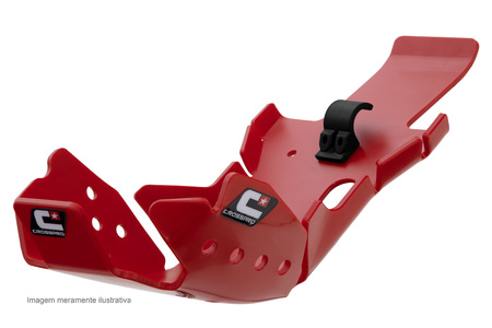 Osłona silnika i łącznika wahacza (pro-link) z tworzywa dtc enduro pasuje do: beta rr 4t 35/390/430/480/300 '20 kolor czerwony