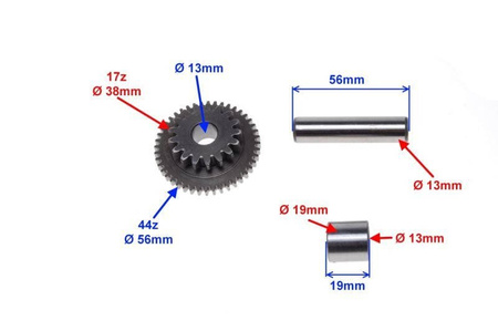 Koło pośrednie rozrusznika do Suzuki Gn125
