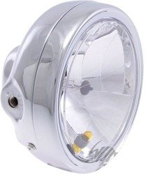 Lampa przednia 6" boczne mocowanie H4 chrom