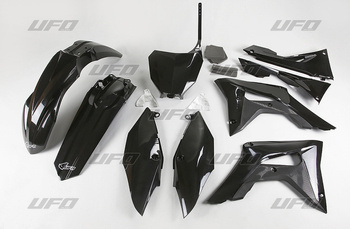 Komplet plastików honda crf 250r '18-'19, crf 450r '17-'19 z osłonami filtra powietrza kolor czarny (ho123e001)