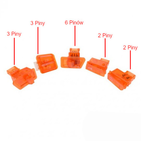 Zestaw przełączników do skuterów QT4 pomarańczowy