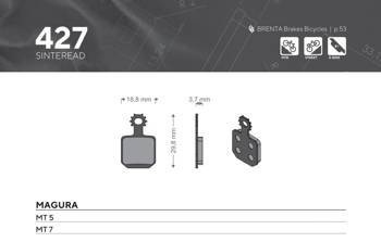 Klocki hamulcowe rowerowe sinter spiekane metaliczne mtb / szosa / elektryk