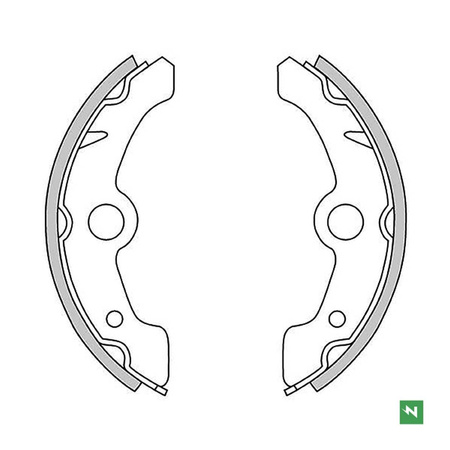 Szczęki hamulcowe yamaha yfm 350 fw '85-95, 350 big bear '96-98, 400 kodiak '93-99 (160x25mm) przód - bez sprężyn- wyprzedaż