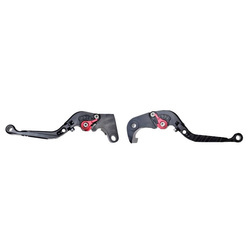 Dźwignia hamulca i sprzęgła łamana do Suzuki GSXR czarna komplet