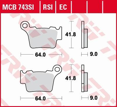 Klocki hamulcowe kh368 organic bmw g 450 x / smr 08-11, ktm exc / sx 125 04-16, exc / sx 250 03-17, exc 300 04-, exc 350 10-, exc 450 03-, e