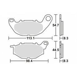 Hamulcowe przód kh663 pasuje do: yamaha yzf-r25 '15-'17, yzf-r3 '15-'17, mt-03 '16-'17, mt-25 '17 przód