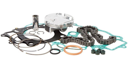 Vertex zestaw naprawczy góry silnika ktm sxf 250 13-15, excf 250 14-16 ( tłok 23757c, uszczelki top-end, łańcuszek rozrządu )