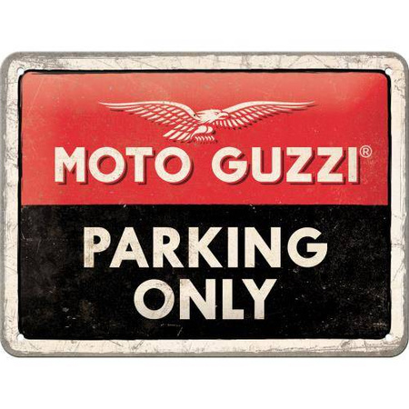 Tablica plakat 15X20 Moto Guzzi Parking Only 26256