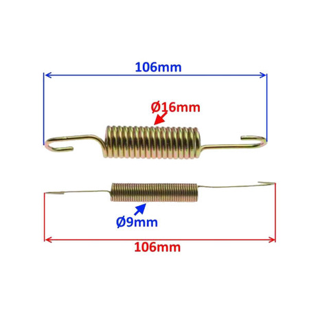 Sprężyny podstawy bocznej do Junak 904