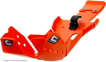 Nowość osłona silnika i łącznika wahacza (pro-link) z tworzywa dtc hard enduro pasuje do: ktm sx 250/300 '17-'18, husqvarna te 250/300 '17-'19 kolor pomarańczowy