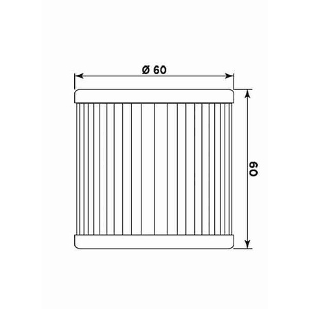 Filtr oleju hyosung 650/700`05-11 (hf681) (50)