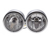 Lampa przód H7+H4 ECE 110mm 2 szt. zestaw chrom