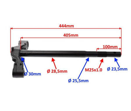 Półka widelca ze sztycą do skutera na Łożysko 30