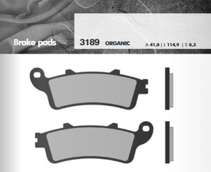 Klocki hamulcowe kh261 / kh281 spiek metaliczny (złote) (grubość 8,3mm) (ft 4189)