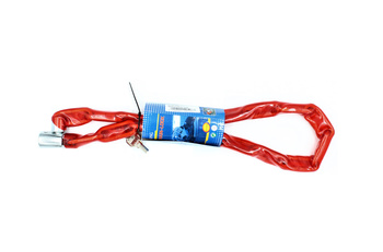 Łańcuch Zabezpieczenie Antykradzieżowe 98cm Czerwony