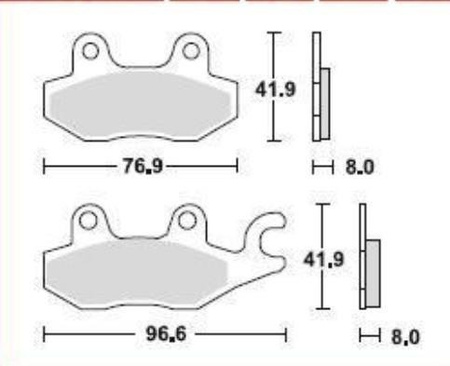 KLOCKI HAMULCOWE FERODO DO MOTOCYKLI I SKUTERÓW