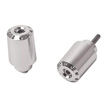 Ciężarki / końcówki kierownicy długie puig do yamaha x-max 125/250 (gwint m16) 10-16 srebrne