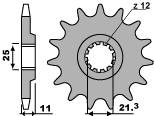 Zębatka przednia 727 16 18nc (łańc. 520)