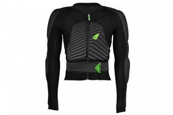 Ufo osłona klatki piersiowej / zbroja ultralight evo bodyguard kolor czarny zielony fluo rozmiar s/m (ce level 2)