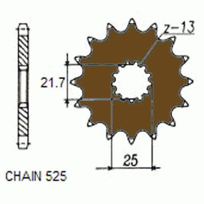 Zebatka napedowa sunstar sunf404-15