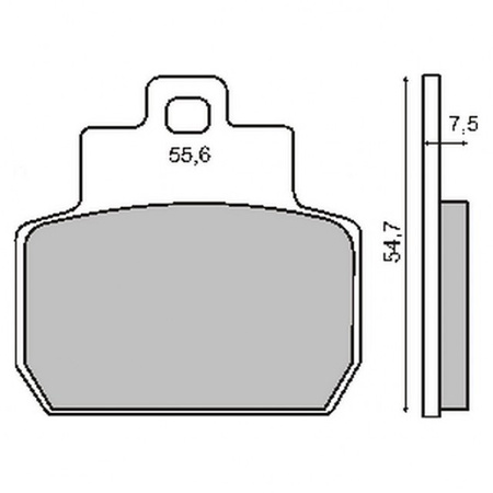 Klocki Hamulcowe Piaggio Tył