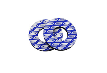 pianki antyodciskowe donuts kolor niebieski/biały