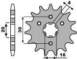 Zębatka przednia 517 15 18nc kawasaki kdx 125 90-99 / bn 125 /el 125 (łańc. 428)