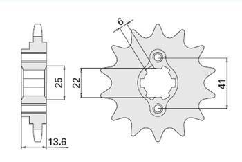 Zębatka przednia 293 16 honda vt 600 c '88-'89 (293-16k) (jtf293.16)