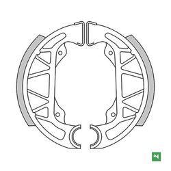 Szczęki hamulcowe gilera typhon 50 96> ,piaggio nrg 50 sfera 50 96>  (100x20mm)