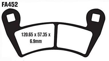 KLOCKI HAMULCOWE EBC FA452TT