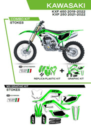 Komplet plastików plukomplet naklejek (oklein) kawasaki kxf 250 '21-'22