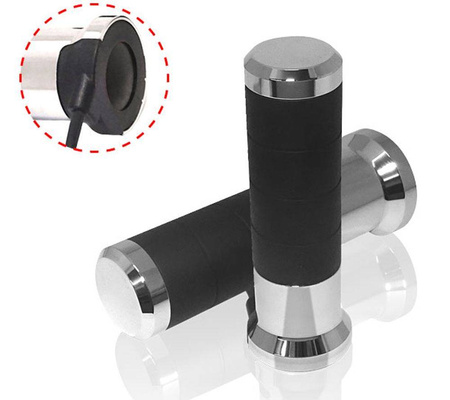 Koso manetki podgrzewane ze sterownikiem (22mm/25mm 7/8-1`) długość - 120mm ) sterownik lcd - 5 poziomów grzania (el) kolor chrom