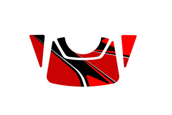 Radikal osłona półki kierownicy puig do bmw s1000xr 15-18 czerwony