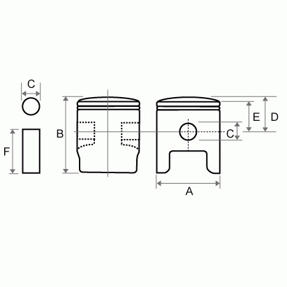 Tłok Tkrj Honda Sb Elite Ne (Oem:gs7) (42,75)