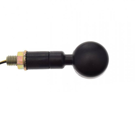 Kierunkowskaz czarny z diodami led okrągłe para