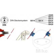 Gniazdo zapalniczki (małe) z klapką din iso 4165klapka ze sprężynką
