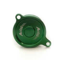 Pokrywa filtra oleju kawasaki kxf 450 '06-15, kfx 450r '08-14 kolor zielony