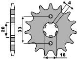 Zębatka przednia 514 12 18nc (łańc. 520)