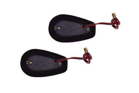 Kierunkowskazy chrom motocykl Honda na owiewke