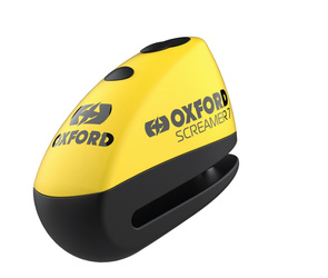 Blokada tarczy hamulcowej z alarmem model screamer xa7, trzpień 7mm, kolor czarny/żółty fluo (stary kod: lk280)