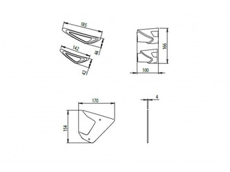 Boczne Spoilery Dociskowe Do Yamaha Mt-09 17-20 Czarne