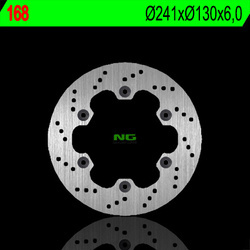 Tarcza hamulcowa tył kawasaki gpx 600r '88-'96 (241x130x6) (4x10,5mm)