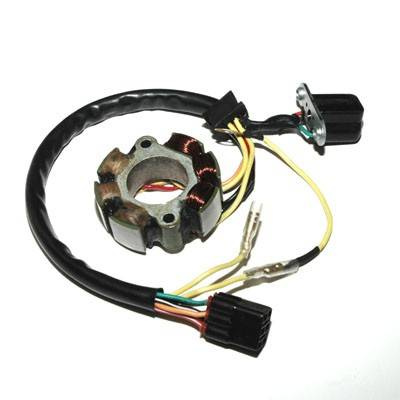 Uzwojenie alternatora (stator) ze światłami suzuki rmz 450 (05-07) 50w (z impulsatorem)