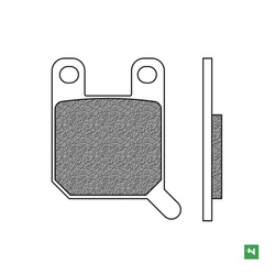 KLOCKI HAMULCOWE TYŁ KH108 APRILIA RS4 125 '11-'16, KTM SX 60/65 '98-'00, SUZUKI AY 50 KATANA '97-'06, YAMAHA TZR 50 '03-'12 WYPRZEDAŻ
