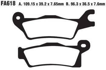 KLOCKI HAMULCOWE EBC FA618TT
