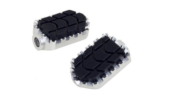 Podnóżki Puig Enduro (Wymagają Adapterów) Srebrne