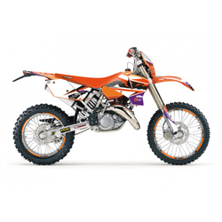 KOMPLET NAKLEJEK (OKLEIN) KTM EXC/EXC-F '03-'04, SX/SX-F '01-'04 DREAM 5 KOLOR POMARAŃCZOWY CZARNY