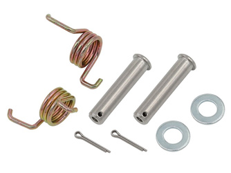 zestaw montażowy podnóżków (sworznie, sprężyny, podkładki i zabezpieczenia) yamaha wr 400f/450f '99-'22, yz 125 '99-'22, wr /yz 250f '01-'22, yz 450f/250f, yz 125 '03-'22, yz 250fx/450fx '16-'22