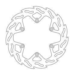 Tarcza hamulcowa flame tył 245mm yamaha yz/yzf/wrf 125/250/450 '19-
